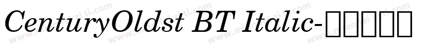 CenturyOldst BT Italic字体转换